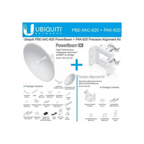 Ubiquiti PowerBeam PBE-5AC-620 Long Range AirMAX Bridge