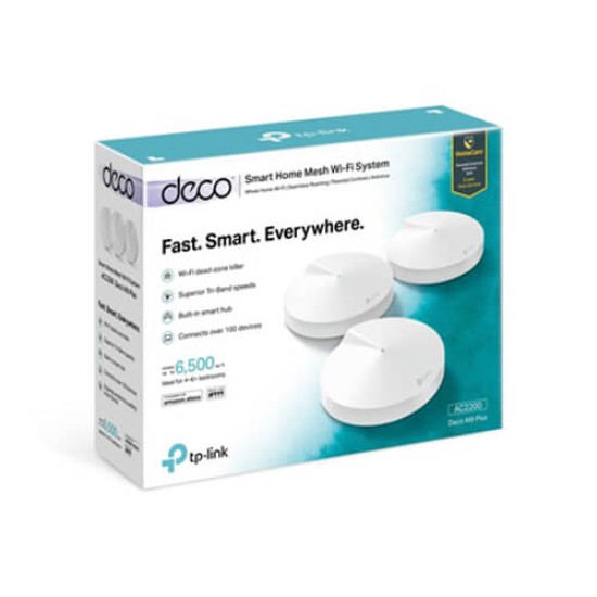 TP-Link Deco M9 Plus 3-Pack AC2200 Tri-Band Whole Home Mesh Wi-Fi Router