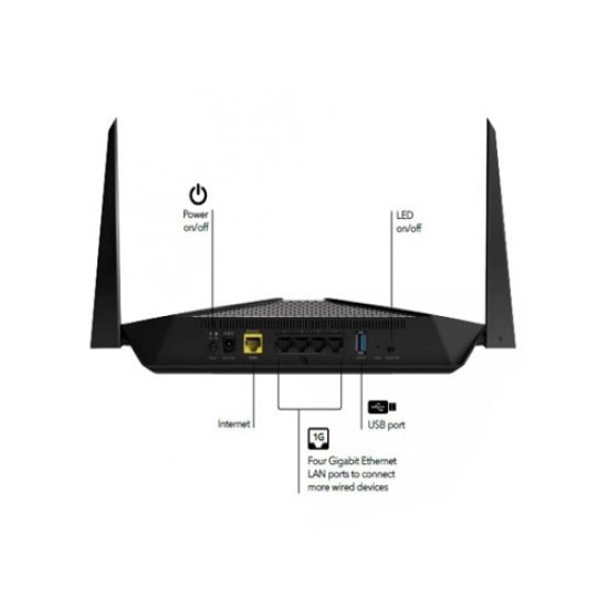 NETGEAR RAX40 AX3000 Nighthawk AX4 4-Stream Wi-Fi 6 Router