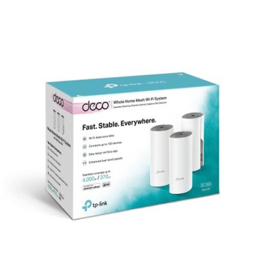 TP-Link Deco E4 3-Pack AC1200 Whole Home Mesh Wi-Fi Router