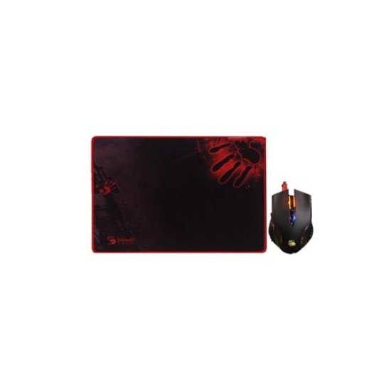 A4tech Bloody Q8181S Neon X Glide Gaming Mouse & Mouse Pad