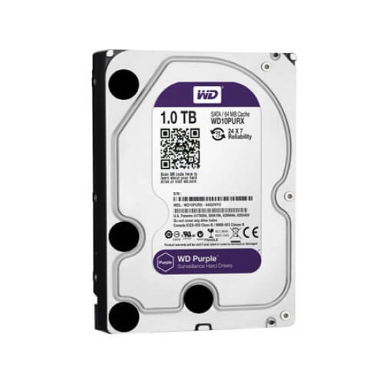 Western Digital 1TB Purple Surveillance HDD | WD10PURX