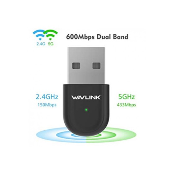 Wavlink WL-WN691A1 600Mbps Dual Band Wi-Fi USB Adapter