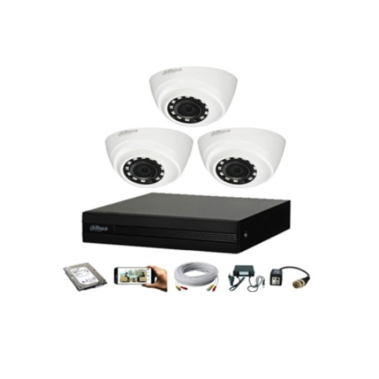 Dahua 3 Unit CC Camera Package