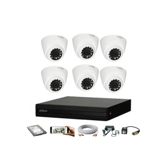 Dahua 6 Unit CC Camera Package