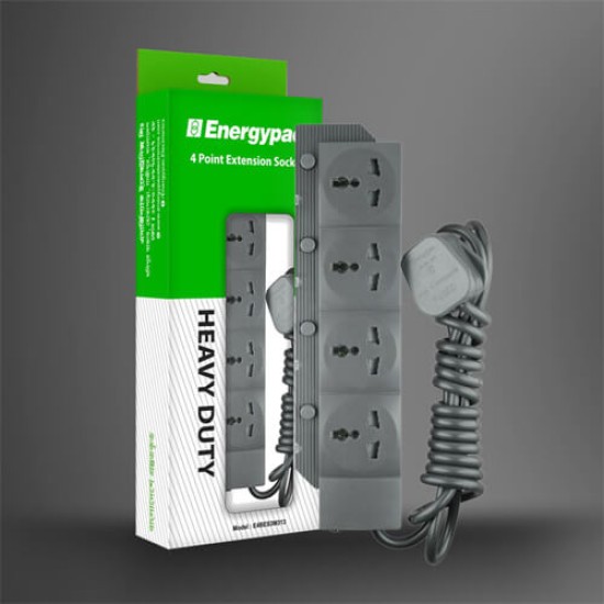 Energypac 4-Point Extension Socket