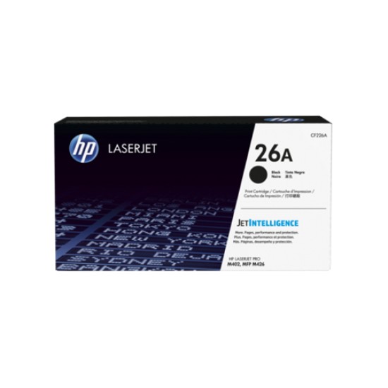 HP 26A Black Original LaserJet Toner Cartridge (For M402DN)