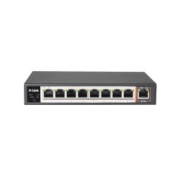 D-Link DES-F1009P-E 100Mbps 8 Port PoE Switch
