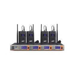 BNK BK5555L Professional 4-Channels Cordless Wireless Microphone